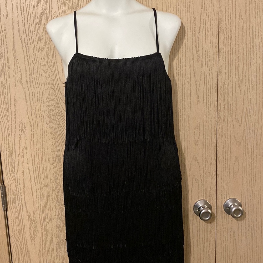 Fashion nova fringe maxi dress xl stretchy